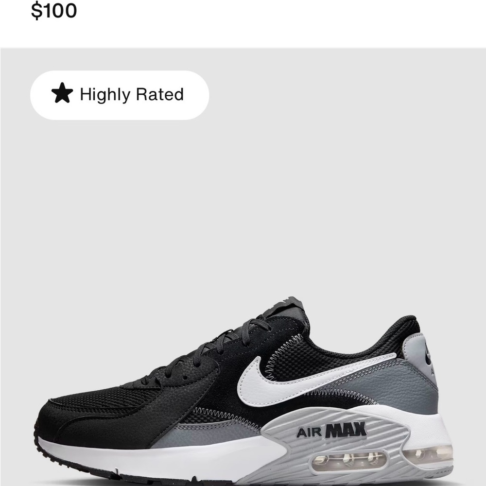 Nike Air Max Black and White Sneakers